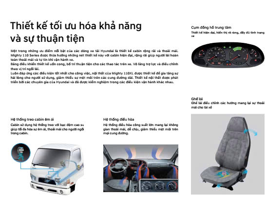 Thiết Kế Cabin Hyundai New Mighty 110XL